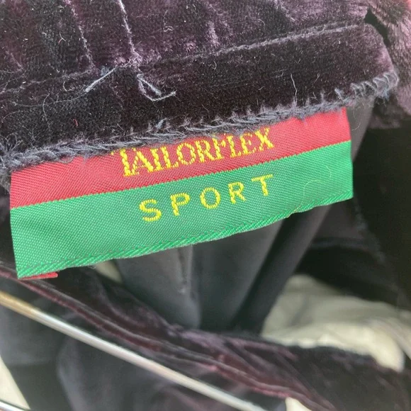 Vintage Wine Velvet Trousers - Picture 8 of 8